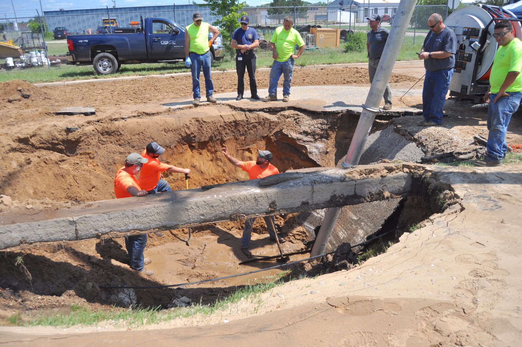 Cause of water main break undetermined at this time